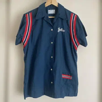 70S Hilton 빈티지 볼링 셔츠 자수 코카콜라