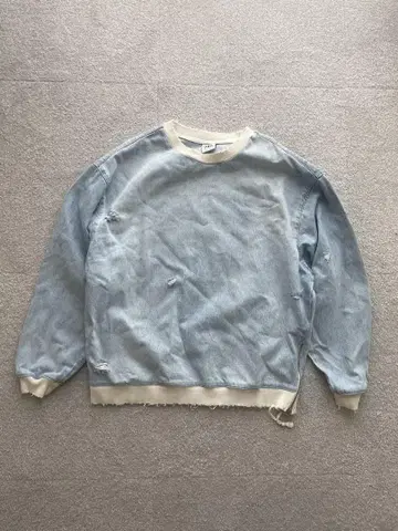 ZARA 데님 맨투맨