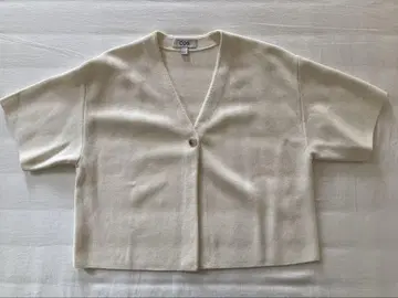COS 반팔 가디건 아이보리