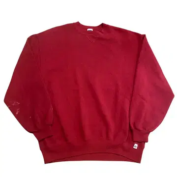 빈티지 90s 러셀 플레인 맨투맨 무지 xl 크림슨 아메카지