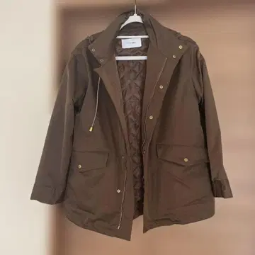 STYLE DELI 후드 부착 브라운 점퍼