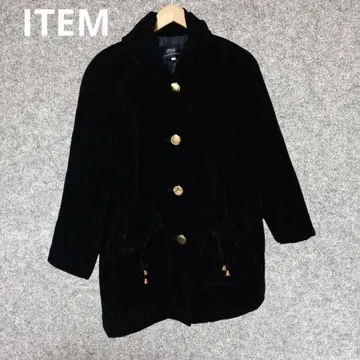 ITEM 블랙 벨벳 테일러드 자켓