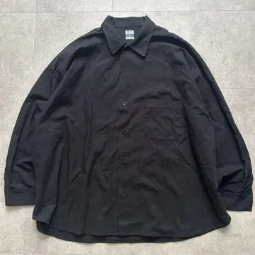 relume 오버 사이즈 셔츠 블랙 M ARMY TWILL