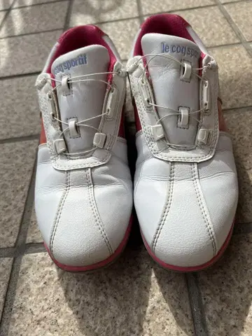 le coq sportif 골프화 여성용 화이트/핑크