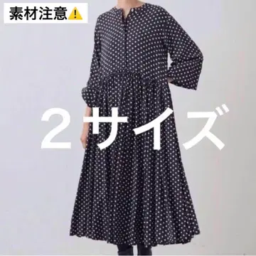 BEARDSLEY(비어즐리) 도트 개더 원피스 0, 1,