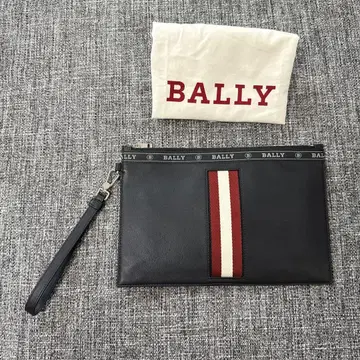 BALLY 클러치백 가죽 블랙