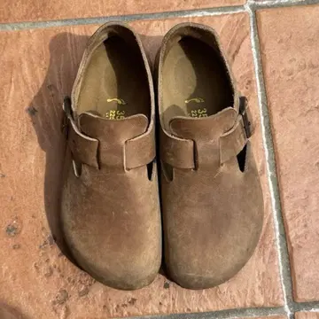 가격 인하 가능 BIRKENSTOCK 브라운 보스턴 샌들 35