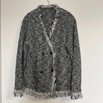 style deli 프린지 부착 트위드 자켓
