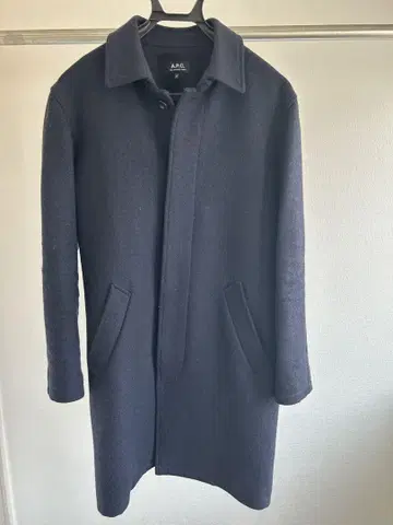A.P.C. 네이비 체스터 코트 XS