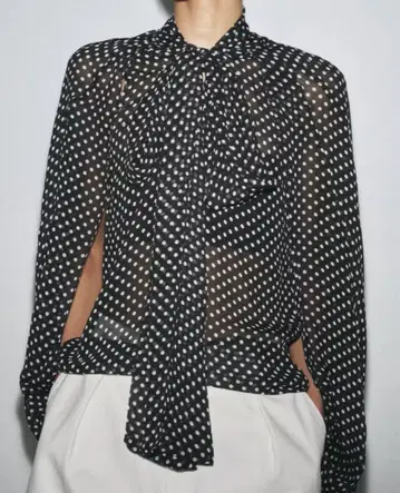 ZARA ZW COLLECTION 케이프 리본 블라우스