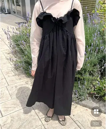 nugu 플레어 원피스 블랙