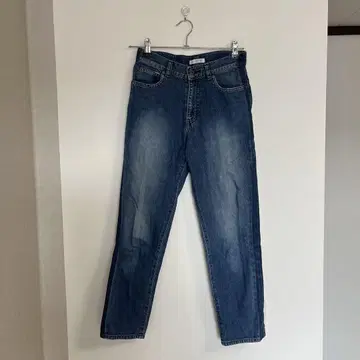 스타일 델리 블루 데님 스트레이트 팬츠