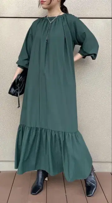 일본제 미사용 새상품 LOUNGEDRESS 2way 티어드 원피스 프리