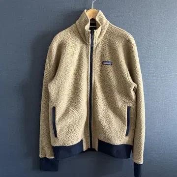 Patagonia 플리스 보아 자켓 남성용 S 브라운 x 네이비