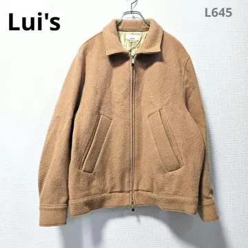 루이스 자켓 S 브라운 울 혼방 집업 퀼팅 안감 아우터