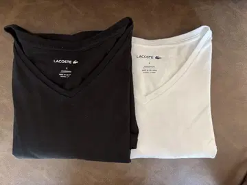 새상품 LACOSTE V넥T셔츠 2장 세트