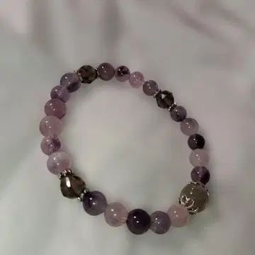 에레스차르 자수정. 로즈쿼츠. 아이리스 옵시디언 팔찌