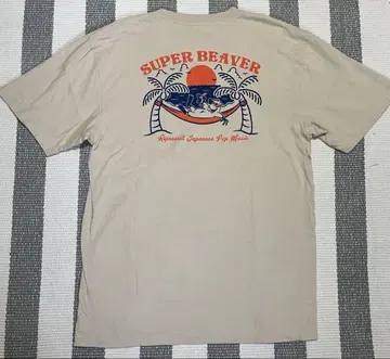 SUPER BEAVER 백 프린트 T셔츠