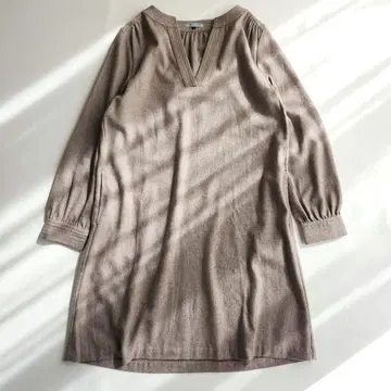 [새상품급] 퐁데샤롱 키넥 원피스 베이지 2 울 레이온