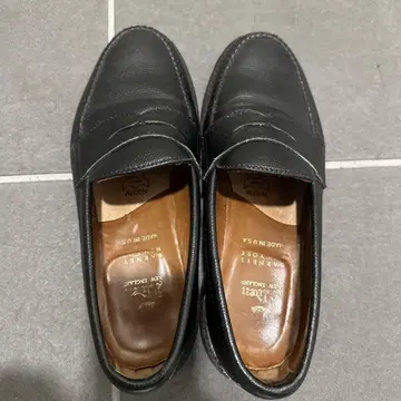 Alden 블랙 가죽 로퍼 25cm