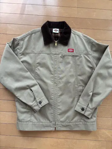 Dickies x Xgirl 콜라보 카키 코듀로이 옷깃 자켓