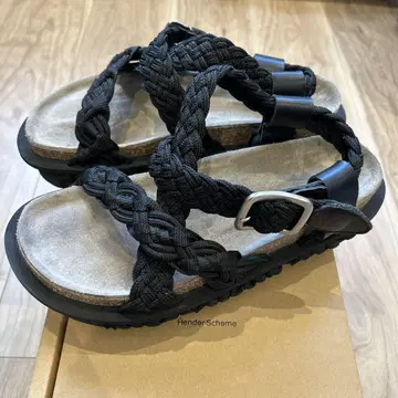 Hender scheme 22SA 샌들 Kinone Black 박스 포함