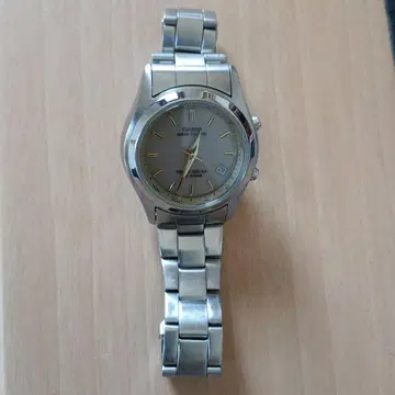 CASIO 실버 아날로그 시계