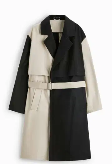 ZARA* 컬러 블록 트렌치코트 M 사이즈 택 포함 새상품