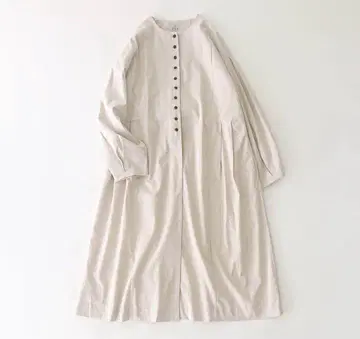 사만사 모스모스 크루넥 배색 뒷리본 코트