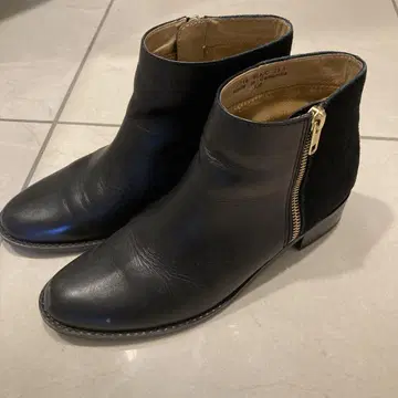 LODI 천연 가죽 23.5cm 블랙 숏부츠