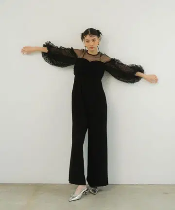 [ ANDRESD ] flocky dot pants dress