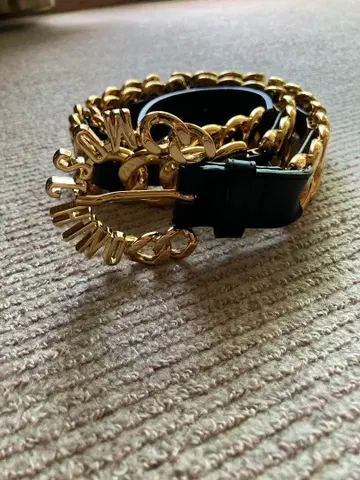 H&M 모스키노 콜라보 가죽 벨트