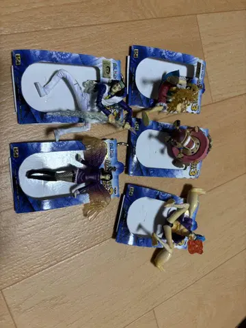 원피스 키링 슈퍼 이펙트 3 피규어 5체 세트