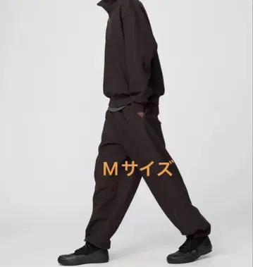 유니클로 U 브러쉬드 맨투맨 와이드 팬츠 M 다크 브라운 UNIQLO U
