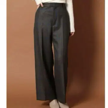 DRESSTERIOR 체크 무늬 와이드 팬츠