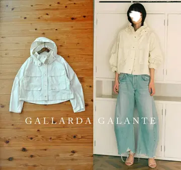 GALLARDAGALANTE 개럴개런트 숏 블루종 아이보리