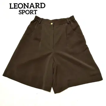 레오나르 스포츠 L 큐롯 스커트 브라운