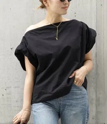 Deuxieme Classe CELERI 보트넥 블라우스