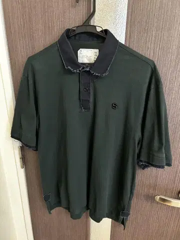 sacai 22ss 피케 셔츠 데님 절개 사이즈 1