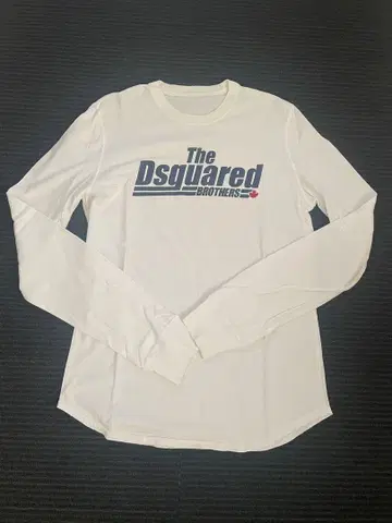 Dsquared2 롱 슬리브 티셔츠 화이트