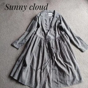 새상품급 Sunny Clouds 글렌체크 카슈쿨 셔츠 코트