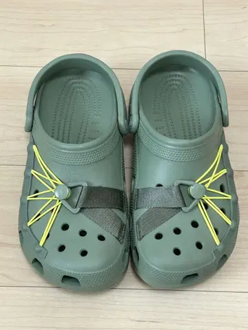 crocs 올리브 그린 클로그 샌들 9-11
