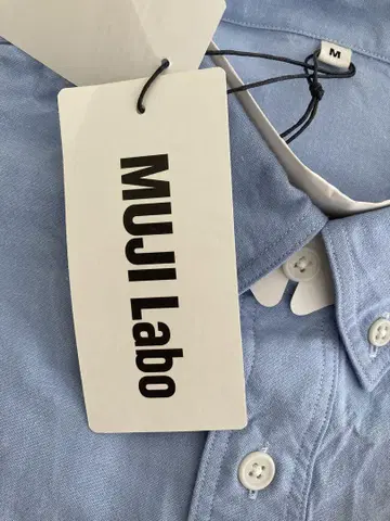 muji labo 오가닉 코튼 옥스퍼드 버튼 다운 셔츠