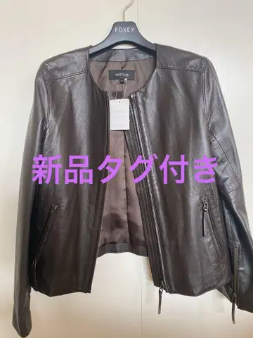 UNTITLED 브라운 가죽 자켓 택 포함 새상품