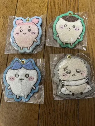 치이카와 (먼작귀) 복슬복슬 사가 자수 키링 하치와레 헌책방 밤만쥬 랏코
