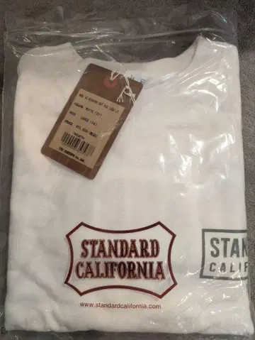 STANDARD CALIFORNIA 화이트 긴팔 티셔츠 L