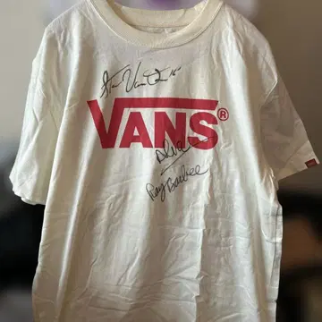 VANS 친필 사인 T셔츠 XL