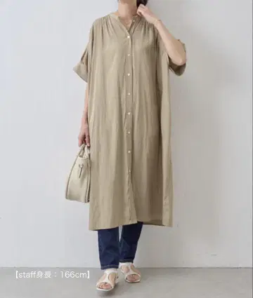 비어즐리  원피스 베이지