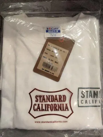 STANDARD CALIFORNIA 화이트 T셔츠 L사이즈