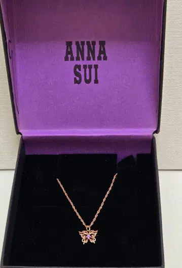 ANNA SUI 나비 모티브 목걸이 K10